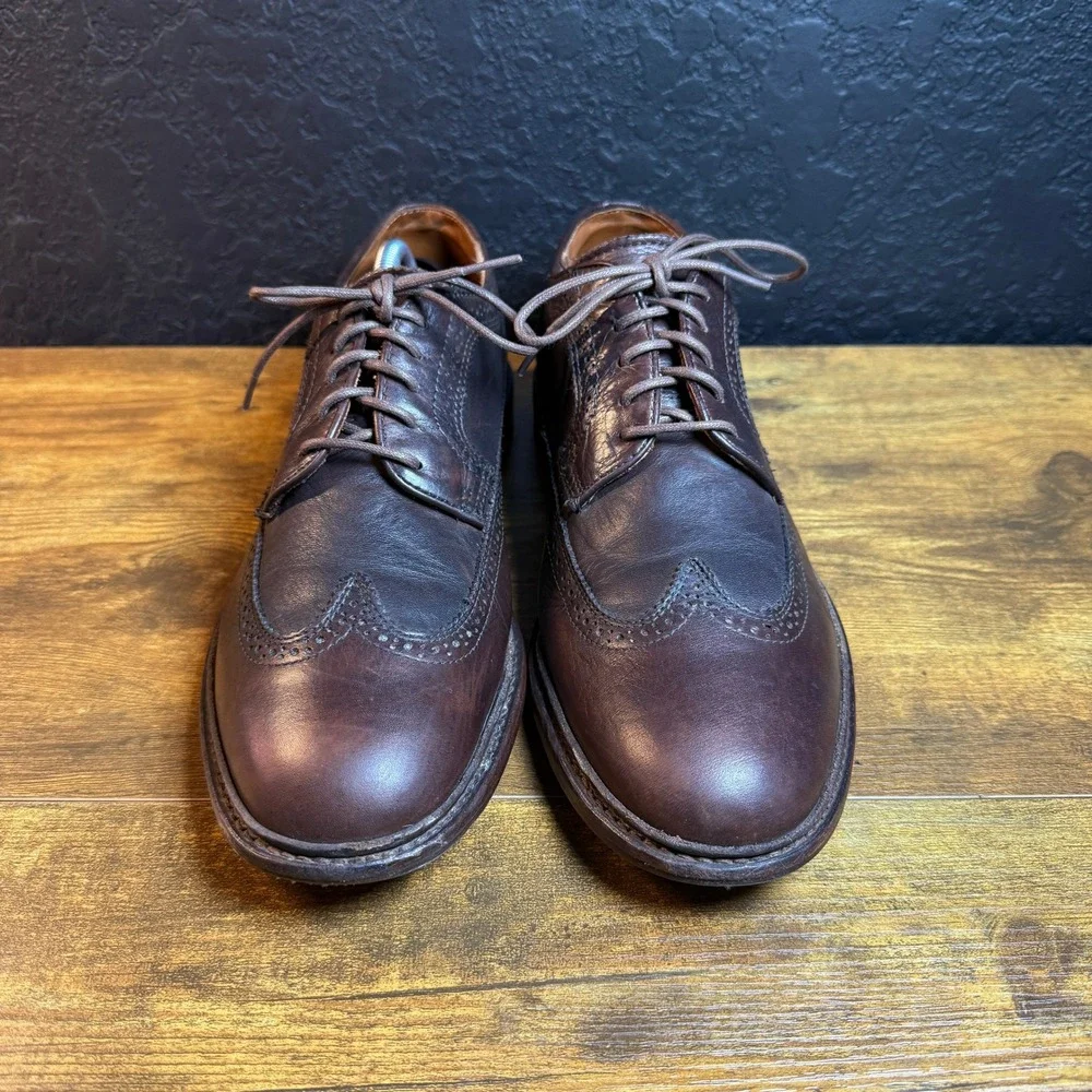 Frye James Wingtip 84614 Brown Leather Oxford Mens 10.5‎ D